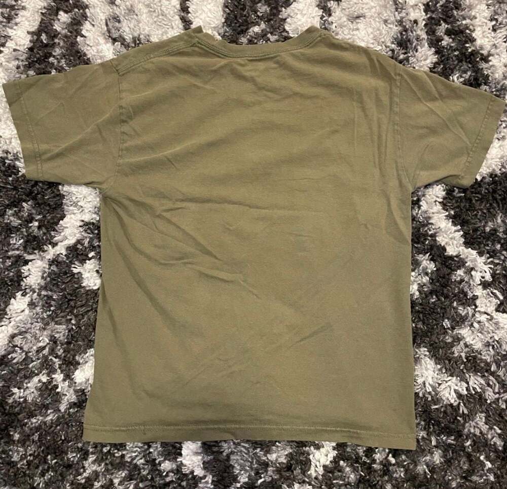 Hillstomp Stump Logo Olive Green Graphic Band T-Shirt - Picture 2 of 3